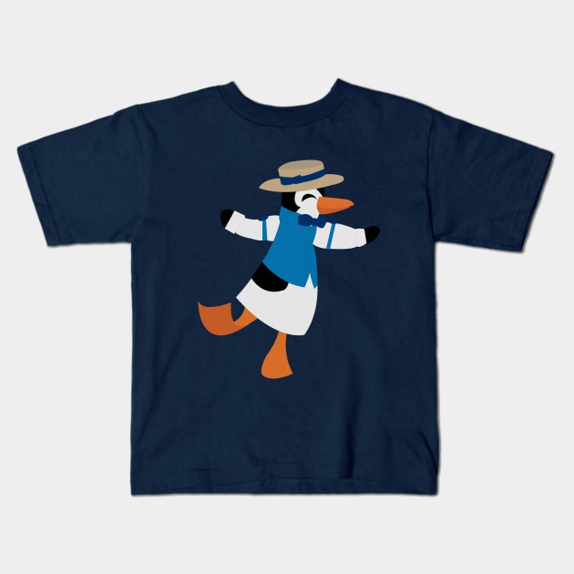 Dapper Day Penguin (Alternate Version) Kids T-Shirt by NightmareProds